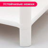 МП2746 Полка прямоугольная  (3 секции) белый