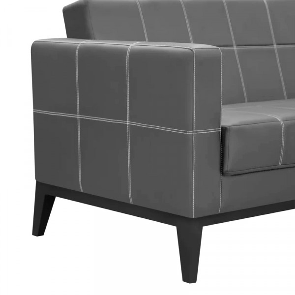 Диван "Орион" 3 (кзамPU/гоб.stock) серый Диван "Орион" 3 (кзамPU/гоб.stock) серый