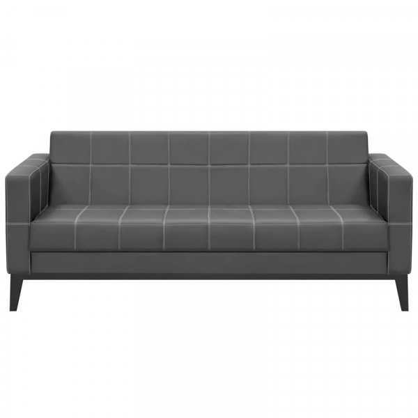 Диван "Орион" 3 (кзамPU/гоб.stock) серый Диван "Орион" 3 (кзамPU/гоб.stock) серый