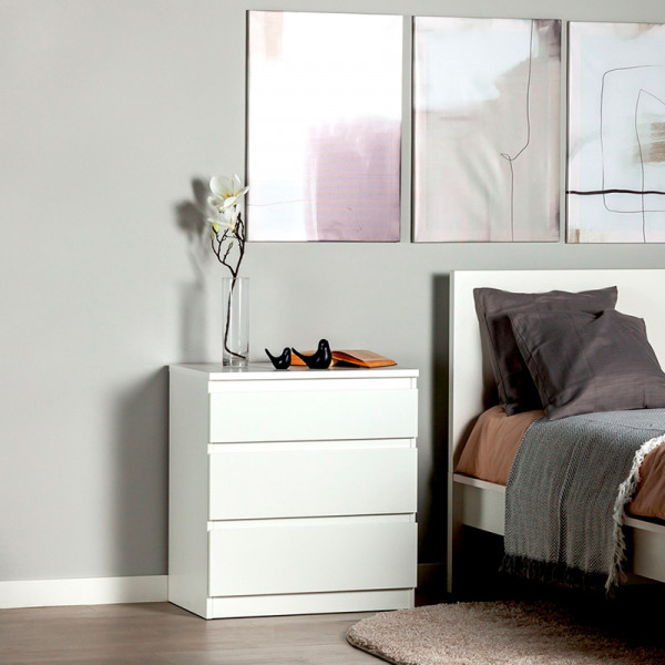 Комод "Кастор" 3 ящика (белый) Комод "Кастор" 3 ящика (белый)