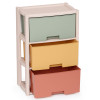 Комод "Колорит" цветной 3-х секционный
