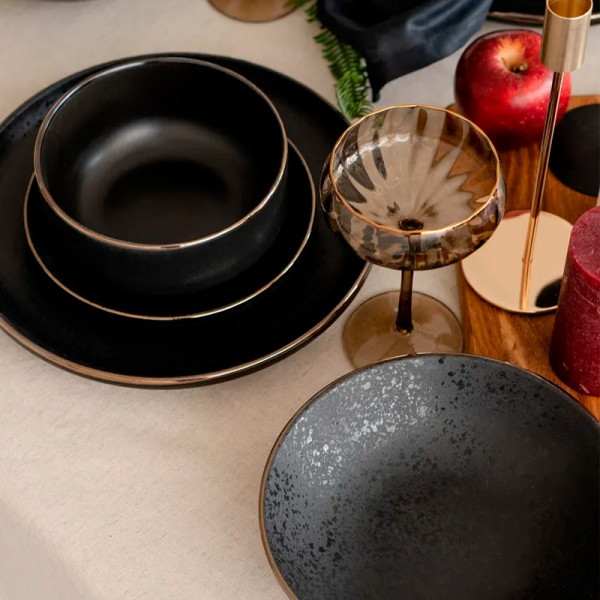 Тарелка десертная 18см 19S509S/P Elite black Тарелка десертная 18см 19S509S/P Elite black