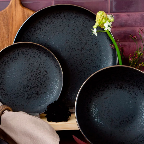 Тарелка обеденная 26см 19S509D/P Elite black Тарелка обеденная 26см 19S509D/P Elite black