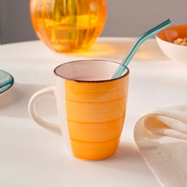 Кружка "Браш" 360 мл (Оранжевая) Кружка "Браш" 360 мл (Оранжевая)