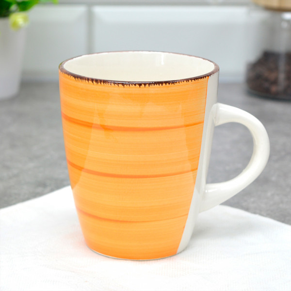 Кружка "Браш" 360 мл (Оранжевая) Кружка "Браш" 360 мл (Оранжевая)