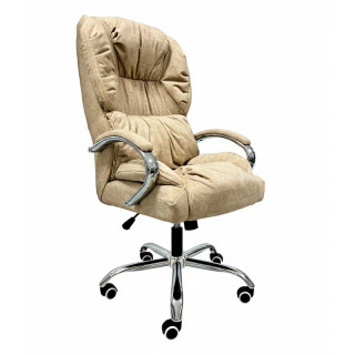 Кресло "Мажор VIP" (AL-01DFS, хром) Бежевый