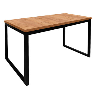 Стол офисный (тр.40*40) (1400*800 столешница F цв.Люкс) дуб крафт золотой