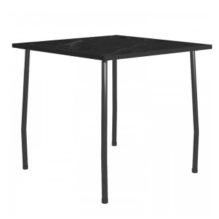 Стол Паук цв.каркас (800*800 столешница 16 мм цв.Люкс) мрамор темный