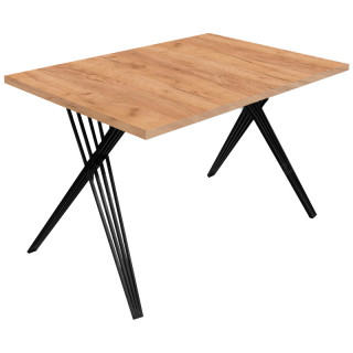 Стол Спут (1200х800 столешница 16 мм цв.Люкс) Дуб крафт золотой