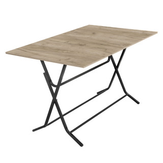 Стол Спайк (1200*800 столешница 16 мм цв.Люкс) дуб крафт серый