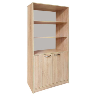 Стеллаж широкий КУЛ- 123  800х350х2000 Дуб сонома (Торнадо)