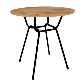 Стол Тэйл цв.каркас (D-800 столешница 16 мм цв.Люкс) дуб вотан Стол Тэйл цв.каркас (D-800 столешница 16 мм цв.Люкс) дуб вотан