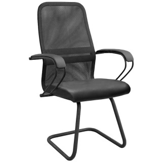 Кресло Сакура Мини (мет.каркас) сид.гоб./кзам,подл.металл.№11 с накл., цв.полоз. кзам1 чёрный