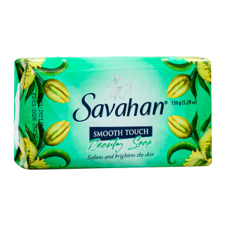 Твердое мыло SAVAHAN SMOOTH TOUSH 150гр (зеленый)