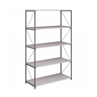 Этажерка металлическая (5 полок, неразборная) шимо светлый Этажерка металлическая (5 полок, неразборная) шимо светлый