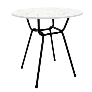 Стол "Тэйл" D-800 (мрамор белый) Стол "Тэйл" D-800 (мрамор белый)