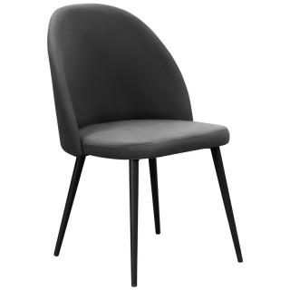 Стул Джули №2 (темно-серый (Bingo grafit), бантик голубой (Bingo slate))