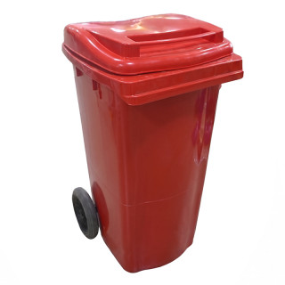SANII Мусорный бак 100 л на колесах (красный)