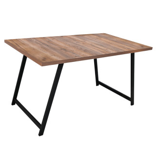 Стол Арзу (1400*800 столешница F цв.Люкс) дуб крафт табачный