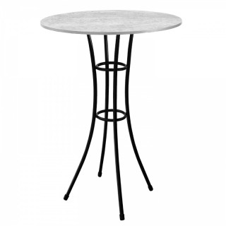 Стол "Бистро Z" (D-800 столешница 16 мм цв.Люкс) Бетон светлый Стол "Бистро Z" (D-800 столешница 16 мм цв.Люкс) Бетон светлый