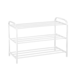 Подставка под обувь 3 полки разборная м/п краш белая