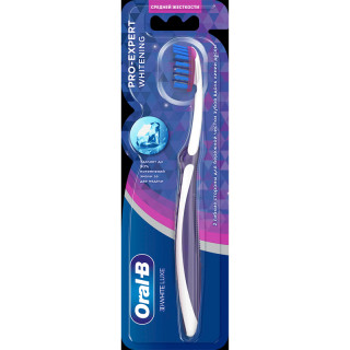 Зубная щётка "Oral-B" 3D White Luxe Pro-Expert Whitening 38 средняя 1шт