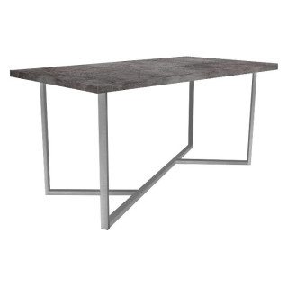 Стол Джаспер (1600*800 столешница F цв.Люкс) бетон тёмный