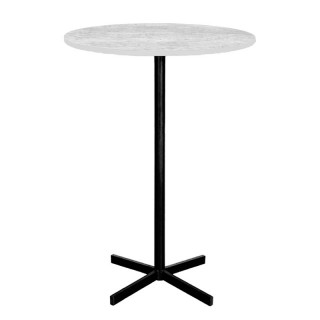 Стол "Бистро" (D-800 столешница 16мм, цв. Люкс) Бетон светлый Стол "Бистро" (D-800 столешница 16мм, цв. Люкс) Бетон светлый