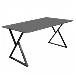 Стол Миссони (1600*800 столешница 16 мм) антрацит Стол Миссони (1600*800 столешница 16 мм) антрацит