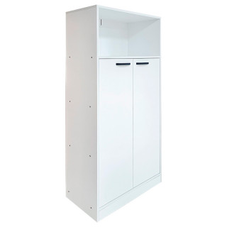 Стеллаж низкий "КУЛ- 116" Белый (Торнадо)