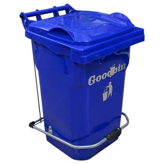 Мусорный бак  60 л Goodbin с педалью (синий)