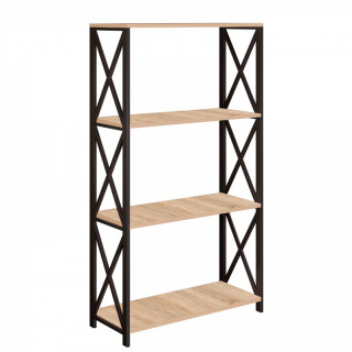 Стеллаж  Винтаж 1500x370x900 4 полки Сонома