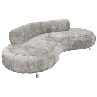 Диван Волна "3" (гобелен (Комфорт)) ALPINA STONE