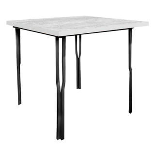 Стол Y-образн.каркас (800х800 столешница F цв.Люкс) Бетон светлый