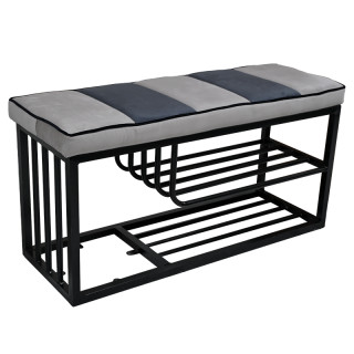 Подставка для обуви с м.эл.Эмир цв.каркас (гоб.Bingo, Raund) гобелен комбинированный