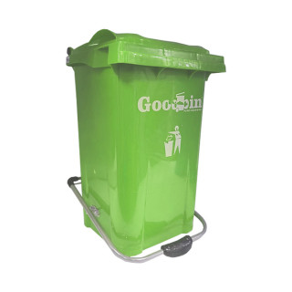 Мусорный бак  50 л Goodbin с педалью (зеленый)