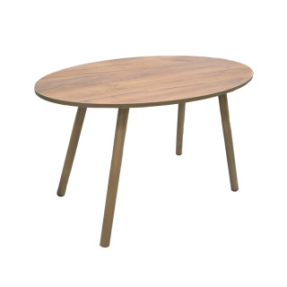 Стол "Диона" (КУЛ) 1000*600*600Н (ножки св.орех, дуб крафт золотой)