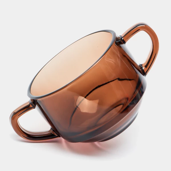 53772 BRONZE CHEF  Кружка для супа с ручками 480 мл 1*6