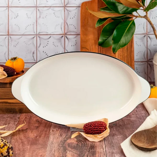 Блюдо овальное 35.5см/700мл с ручками Sugar YJQSW10 Блюдо овальное 35.5см/700мл с ручками Sugar YJQSW10