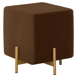 Пуфик Риос 40*40 цв.каркас (кзам PU/ гоб.stock) коричневый